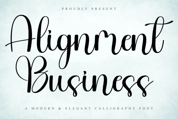 Alignment Business: A Warm Script Font for Crafters and Product Creators