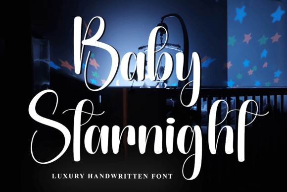 Baby Starnight: A Lullaby-Like Script Font for Crafters and Designers