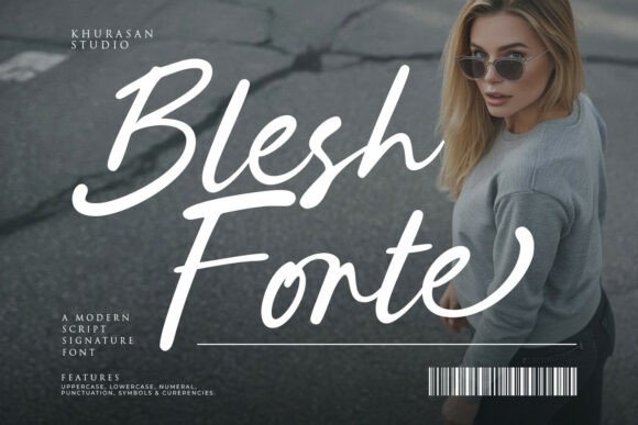 Blesh Forte: A Script Font for Handmade Crafters and Product Creators