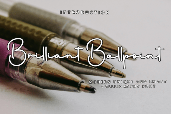 Brilliant Ballpoint: A Festive Font for Digital Design