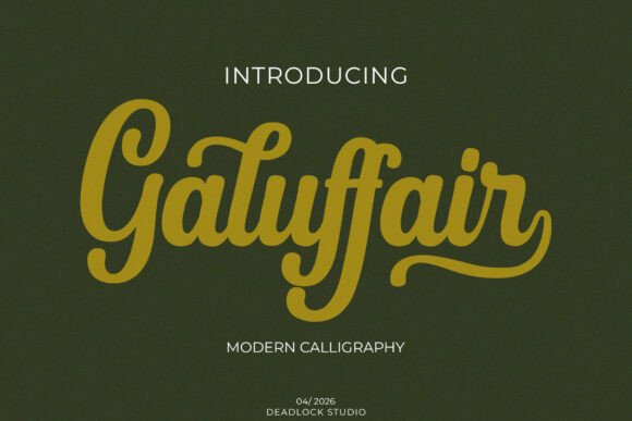 Galuffair: The Font That Elevates Your Brand