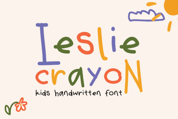 Leslie Crayon: A Nostalgic Script Font for Creative Branding