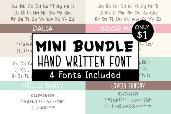 Mini Bundle: The Perfect Font for Small Business Branding