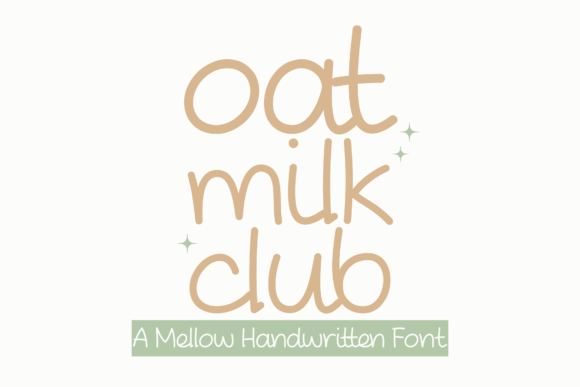 Oat Milk Club: A Warm Script Font for Editorial Design