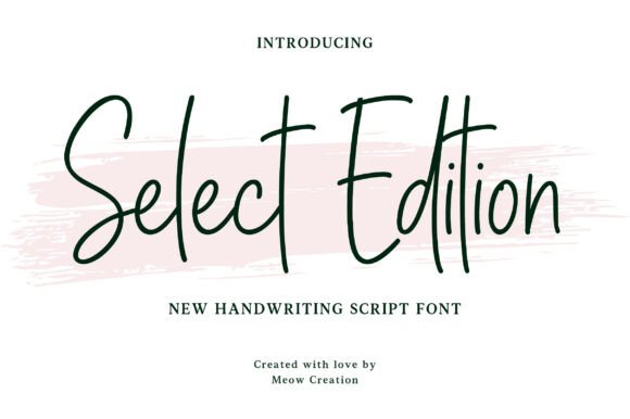 Select Edition: A Versatile Script Font for Modern Web Design