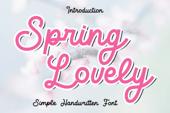 Spring Lovely: A Script Font for Stunning Digital Campaigns