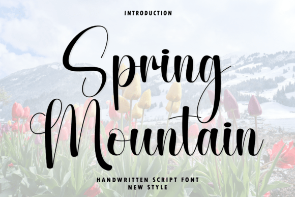 Spring Mountain: A Script Font for Editorial Elegance