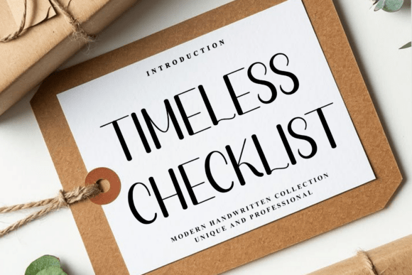 Timeless Checklist: A Font That Speaks Through Handwriting